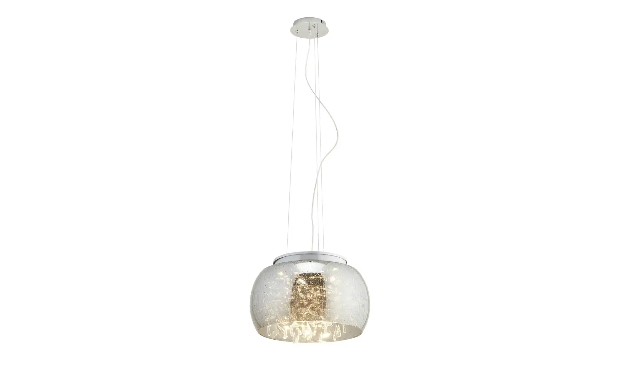 KHG LED-Pendelleuchte, Rauchglas mit Acryltropfen