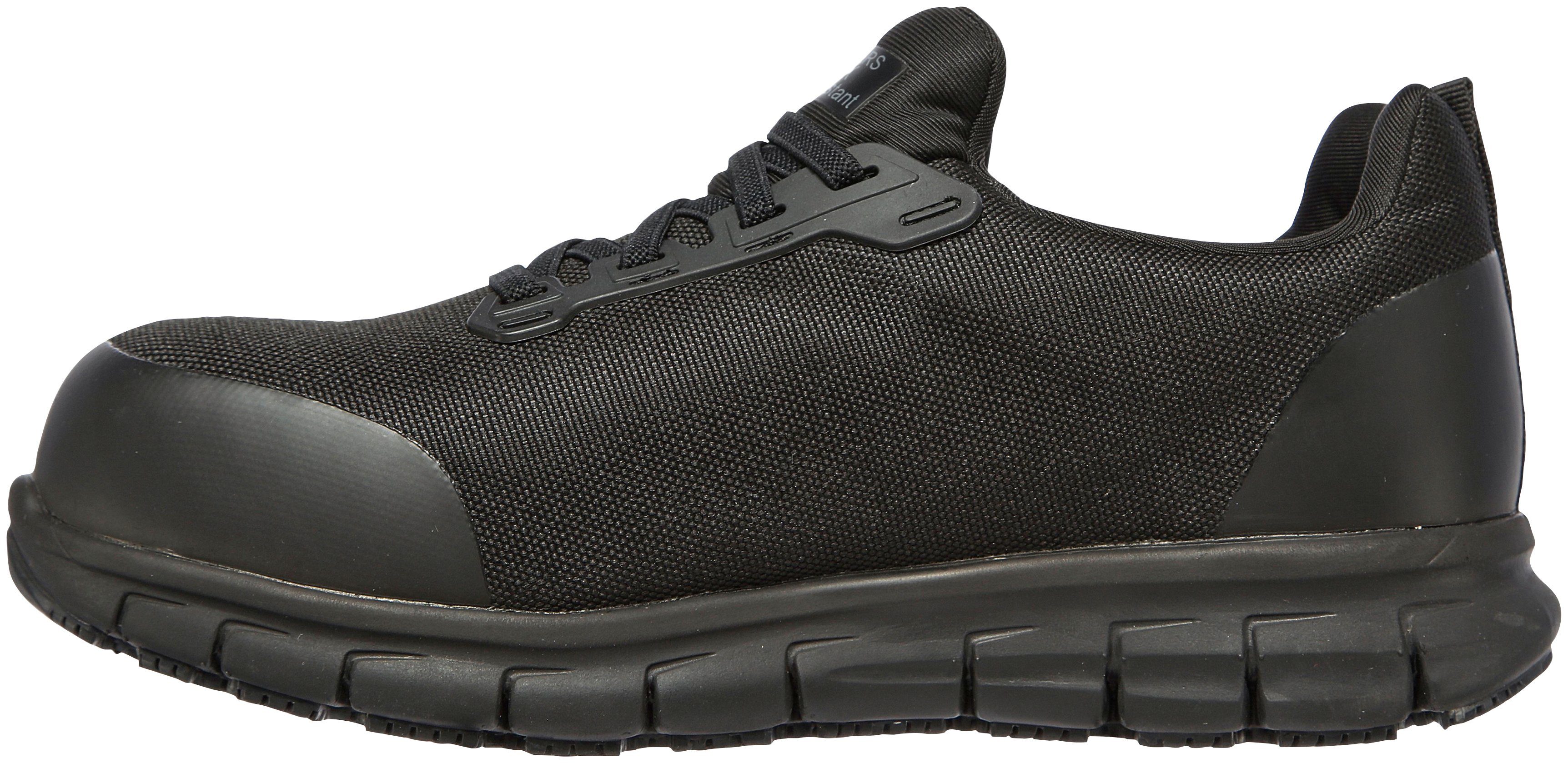 Skechers SURE TRACK - JIXIE Sicherheitsschuh S1 P ESD, Slip On mit Bungeeschnürung, durchtrittsicher, atmungsaktiv