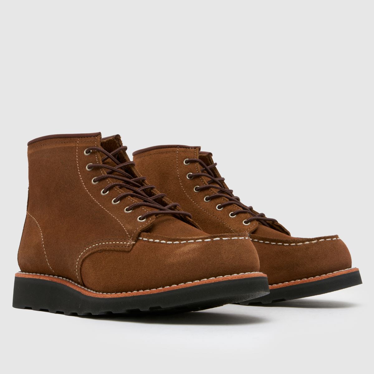 Red Wing – 6-tums klassiska stövlar med mockatå i brunt material