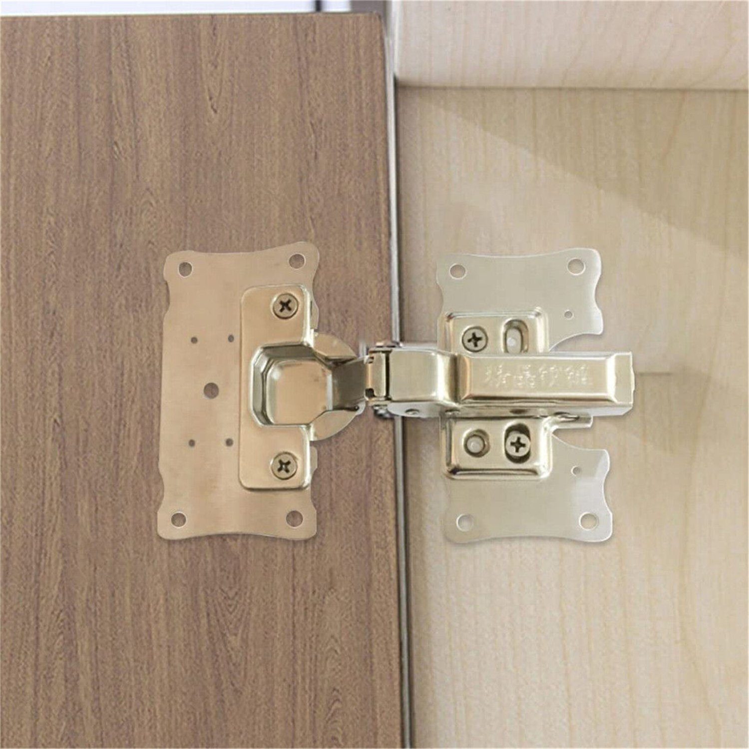 Olotos Möbelbeschlag Scharniere Scharnier Schrankscharniere Küchenschrank Türscharniere, reparaturset Reparaturplatten mit Schrauben für Schrank Möbel Fenster
