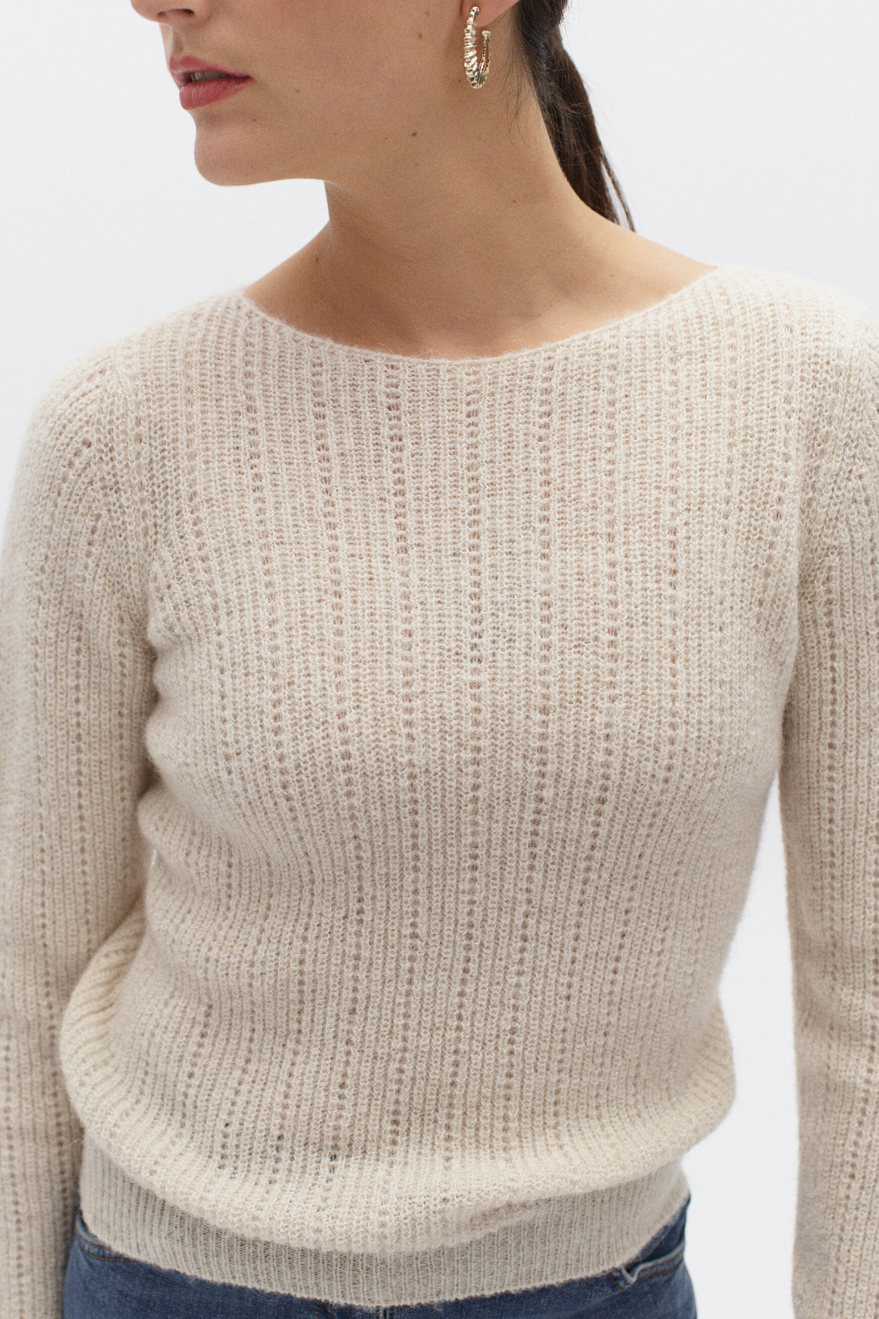 pull alexandra ivoire femme