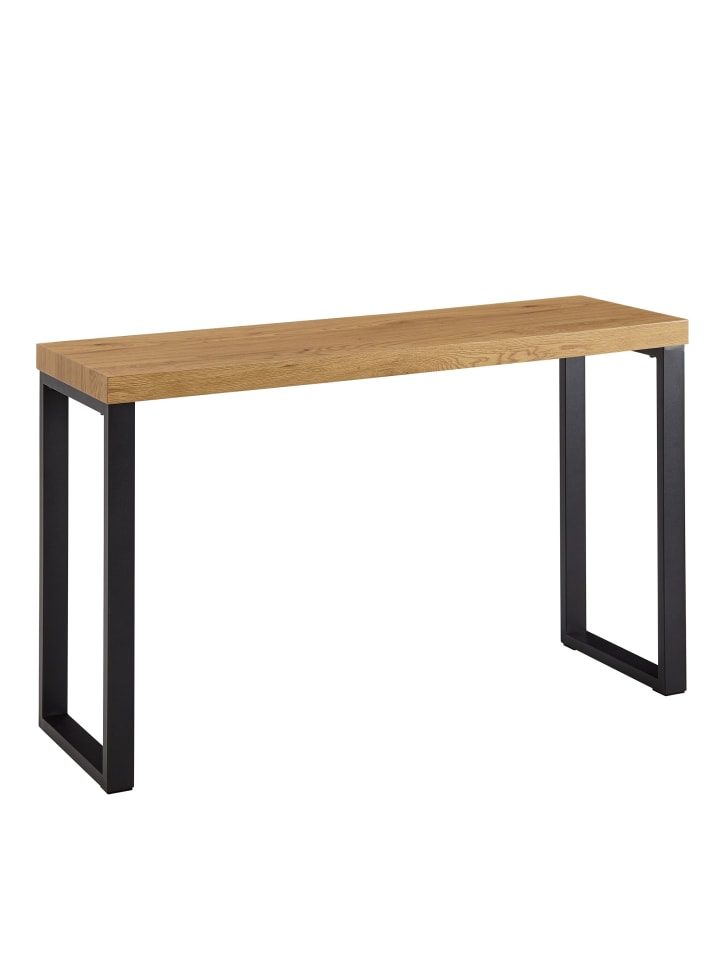 KADIMA DESIGN Konsolentisch Eiche-Dekor / Schwarz 120x39x75,5 cm Design Anrichte günstig kaufen onesize