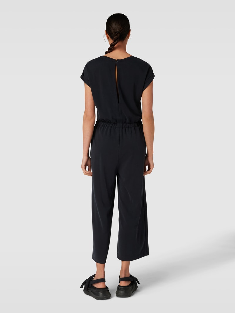 Jumpsuit mit Schlüsselloch-Ausschnitt in anthrazit