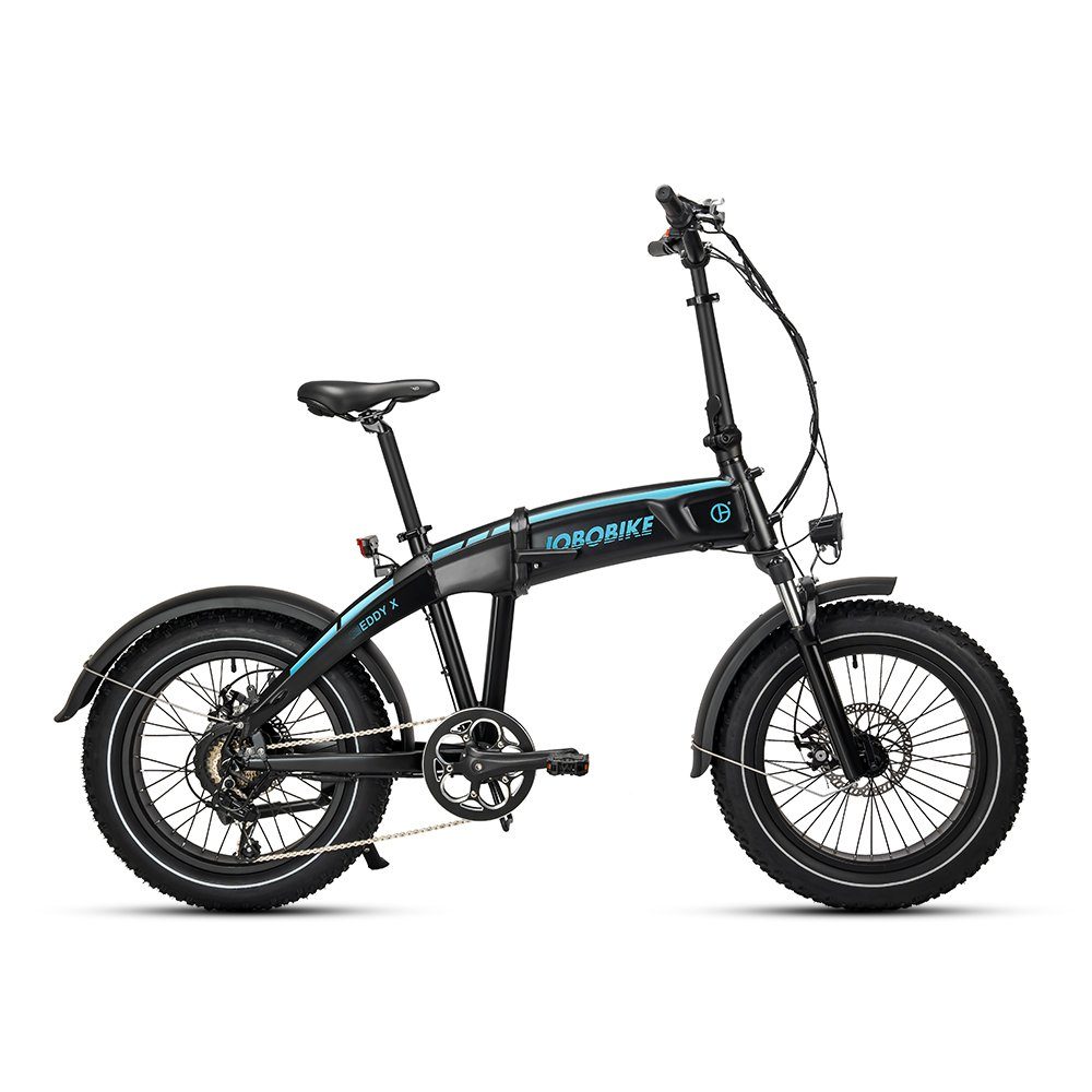 JOBOBIKE E-Bike 20 Zoll Fatbike 48V 14Ah, 7 Gang Shimano, Kettenschaltung, Heckmotor, 672 Wh Akku, (E-Mountainbike E-fahrrad klapprad), Fat Tire Pedelec Damen Herren