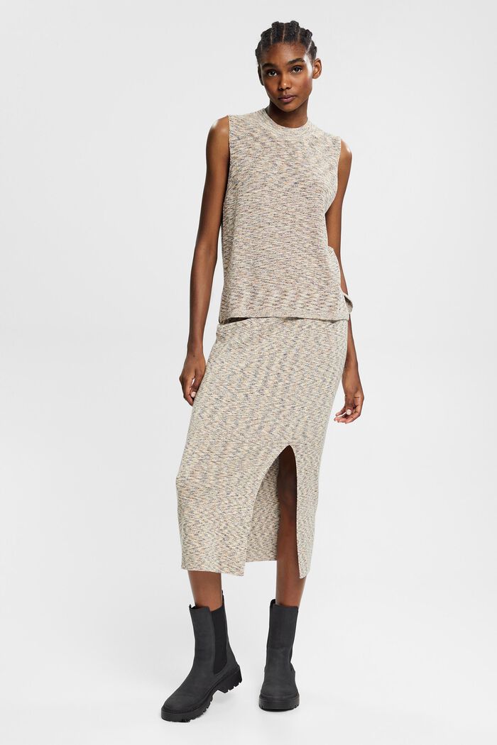 Pullunder im Melange-Look