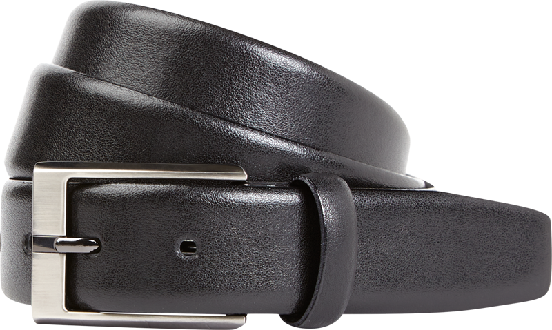 Gürtel aus Leder in schwarz