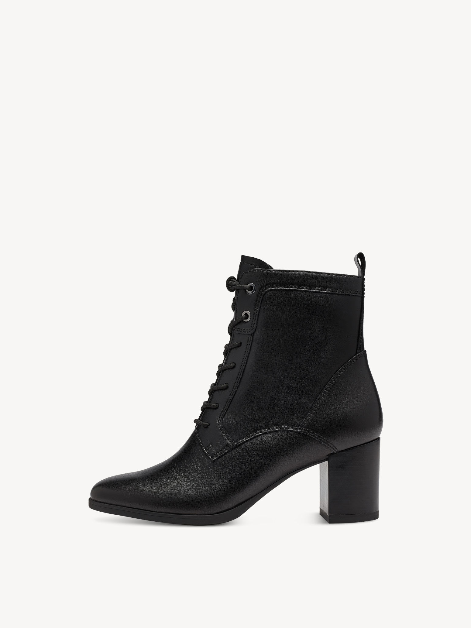 Bottine en cuir - noir