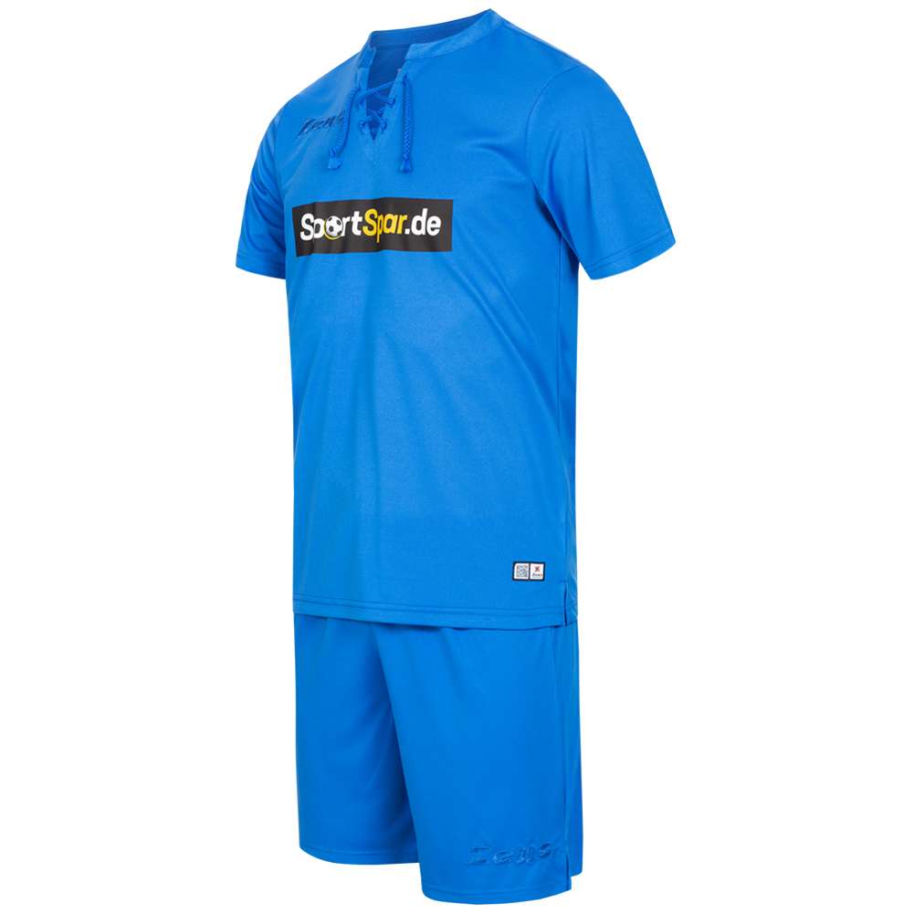 Zeus x Sportspar.de Legend Fußball Set Trikot mit Shorts royal