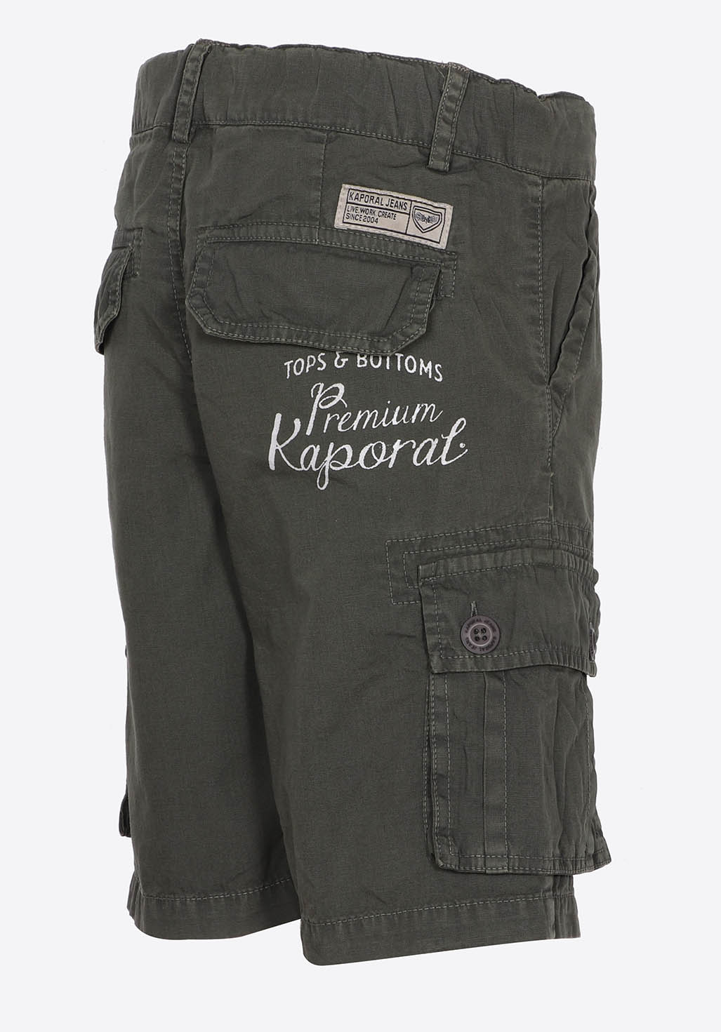 RORGE  Short cargo kaki Garçon en 100% coton