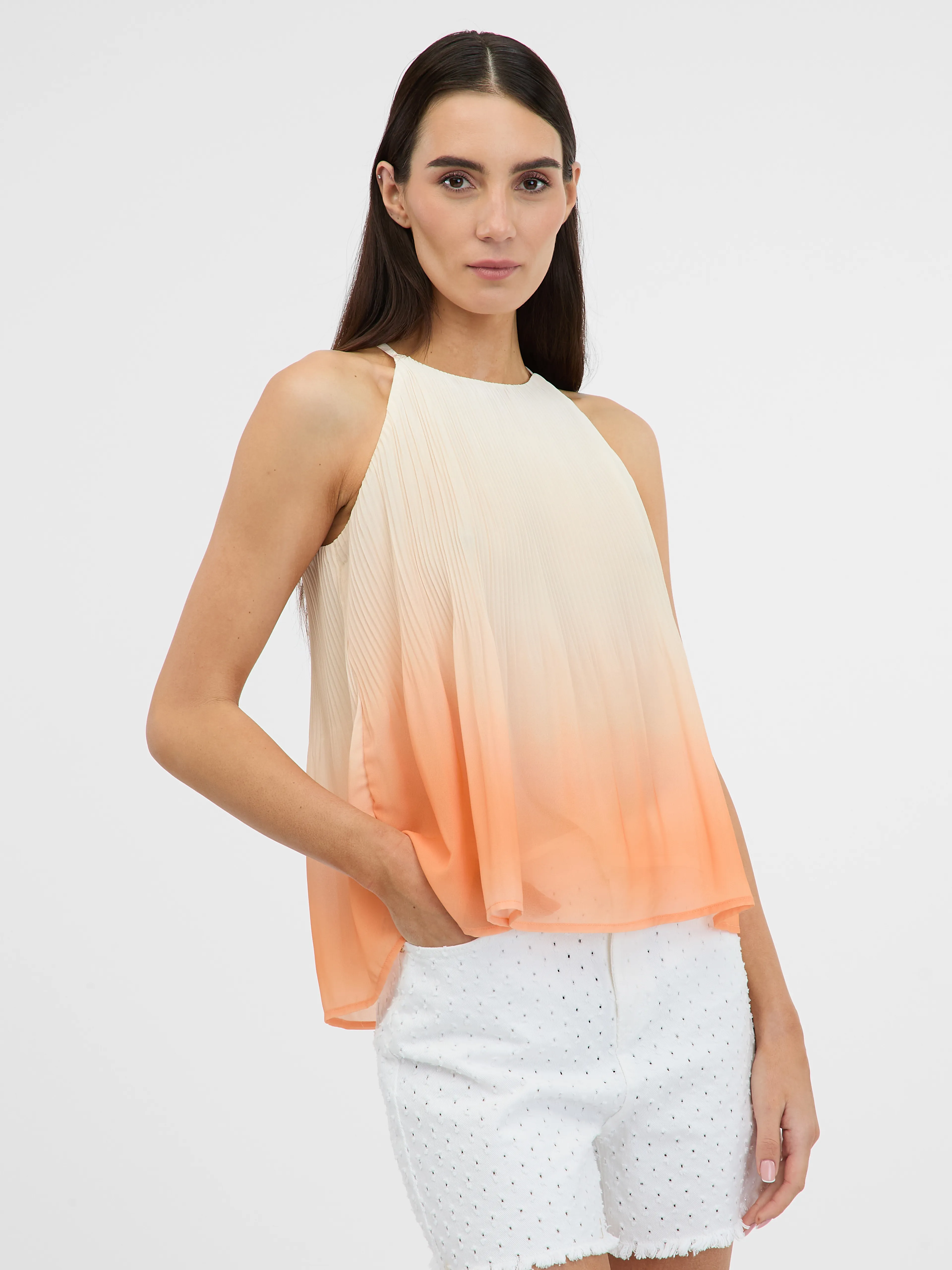 Orangefarbenes Damen-Top ORSAY