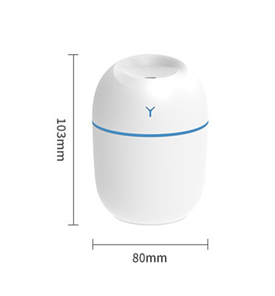 DAYUT Luftbefeuchter Weißer Mini-Luftbefeuchter, Aromadiffusor, Heim-USB-Aufladung
