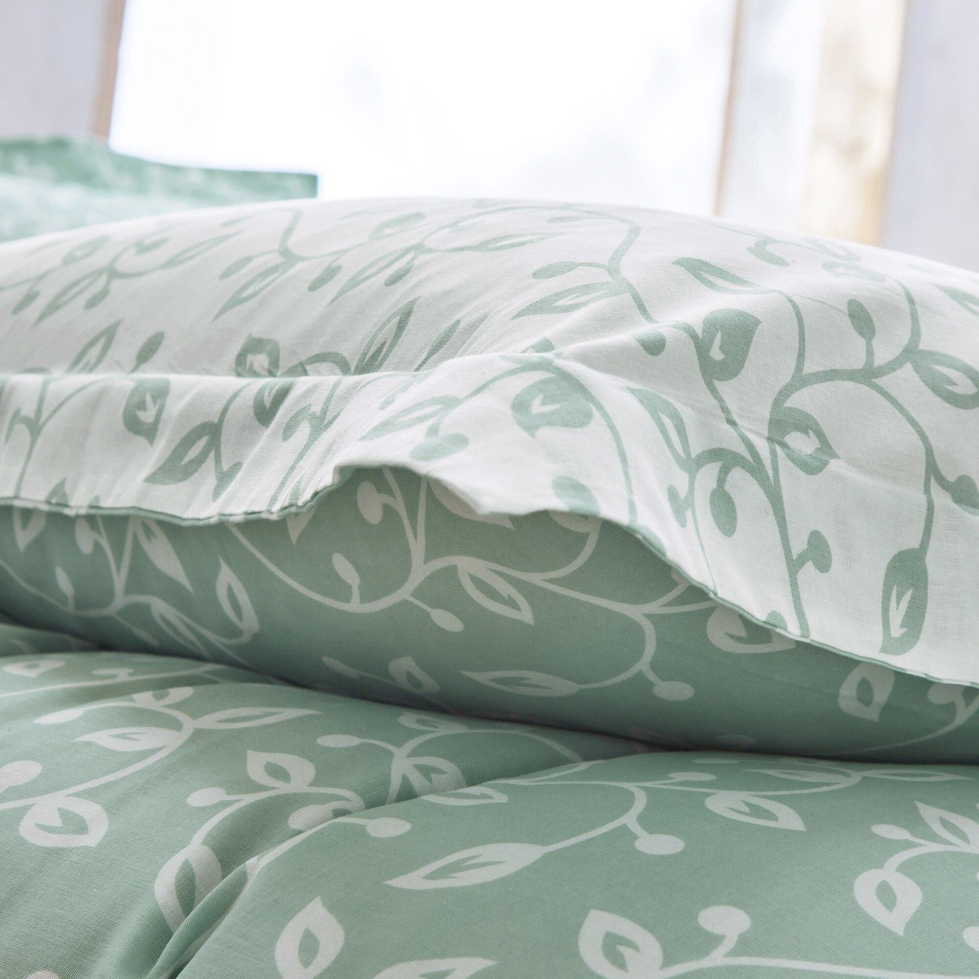 Linge de lit Héritage en coton à motifs volutes