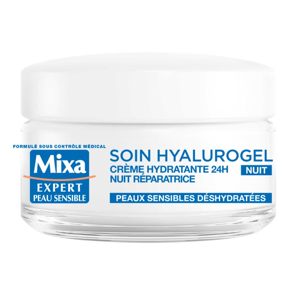 mixa Mixa Soin Hyalurogel Crème hydratante nuit réparatrice 50ml Hyalurogel Nuit Creme-Masque HydratanteSommeil Réparateur