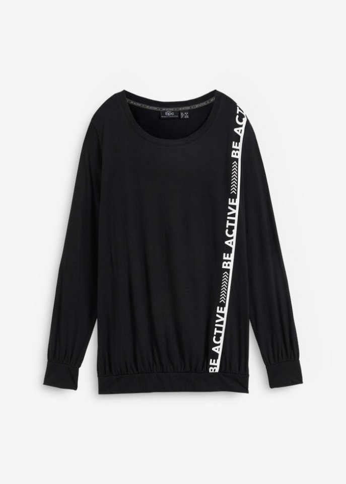 lockeres Sport-Shirt, langarm