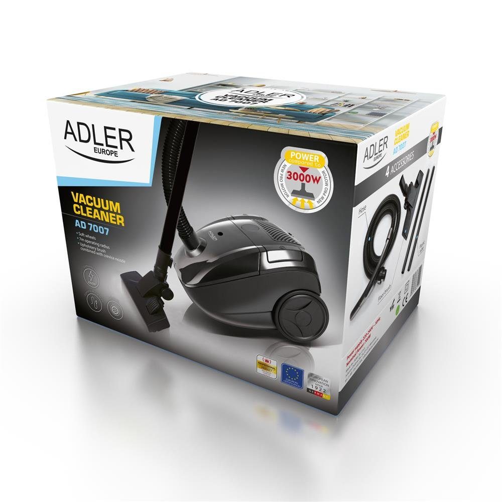 Adler Bodenstaubsauger AD 7007, 700W, 1,6 Liter, 5 m, Staubsauger, Staubbeutel, Kabelaufwickelsystem