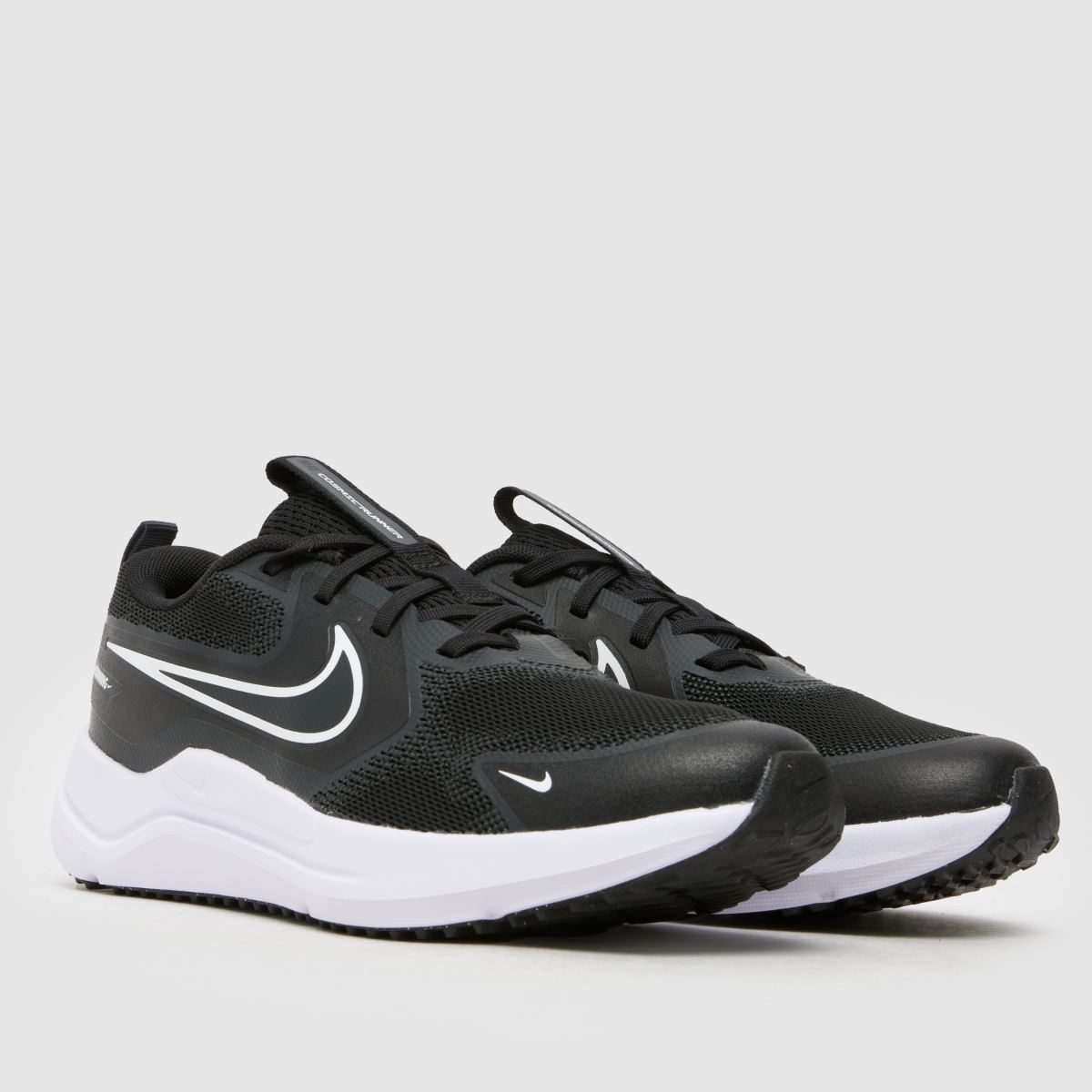 Nike svarta och vita Cosmic Runner-skor för barn
