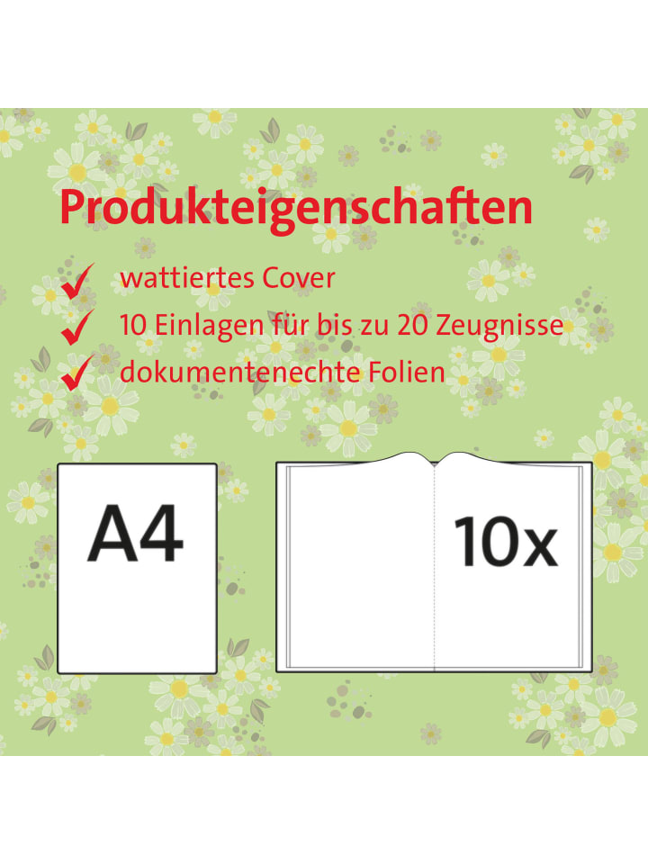 ROTH Zeugnismappe Reh in Grün günstig kaufen onesize