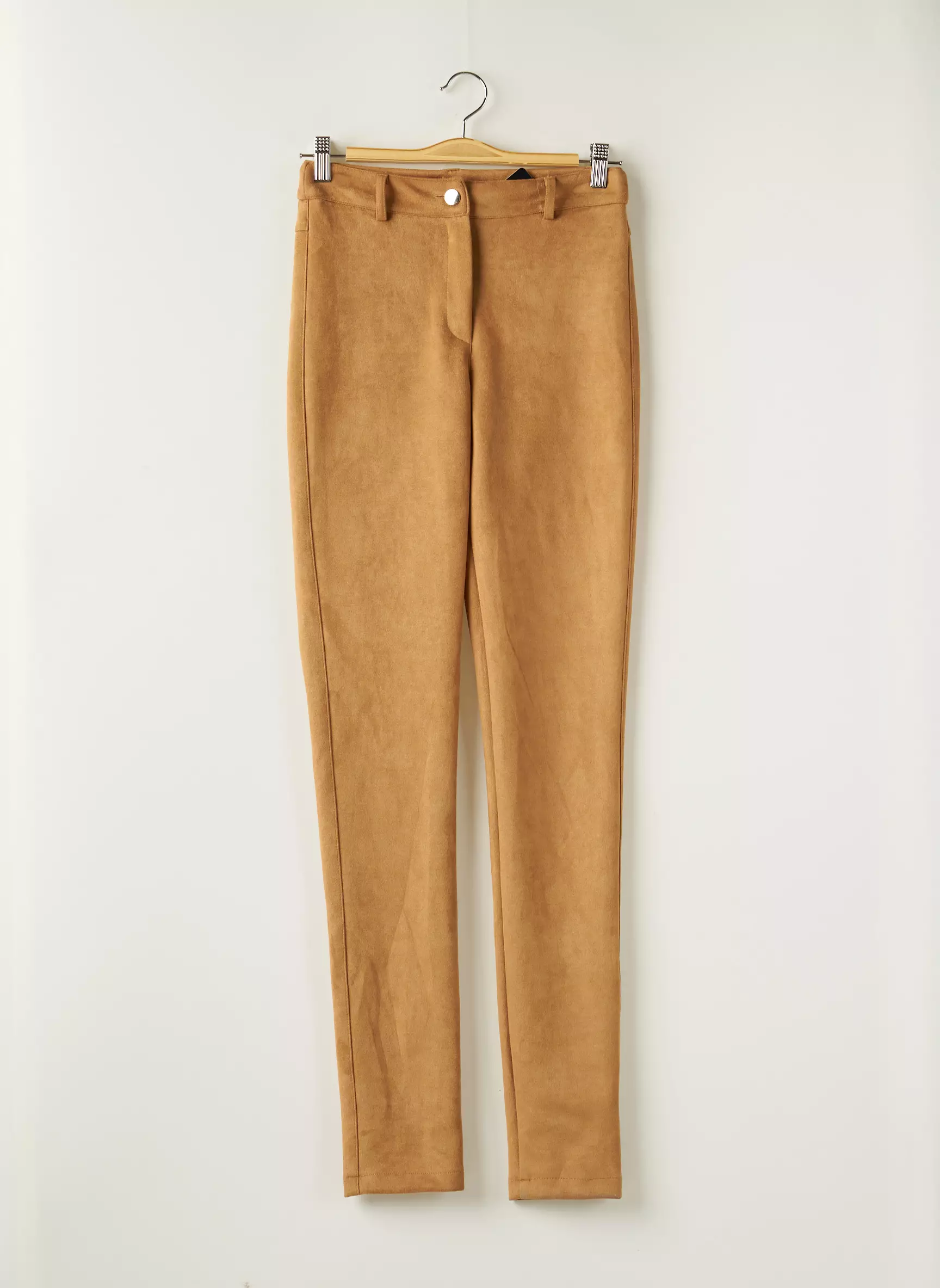 Absolu Pantalons Slim Femme couleur marron