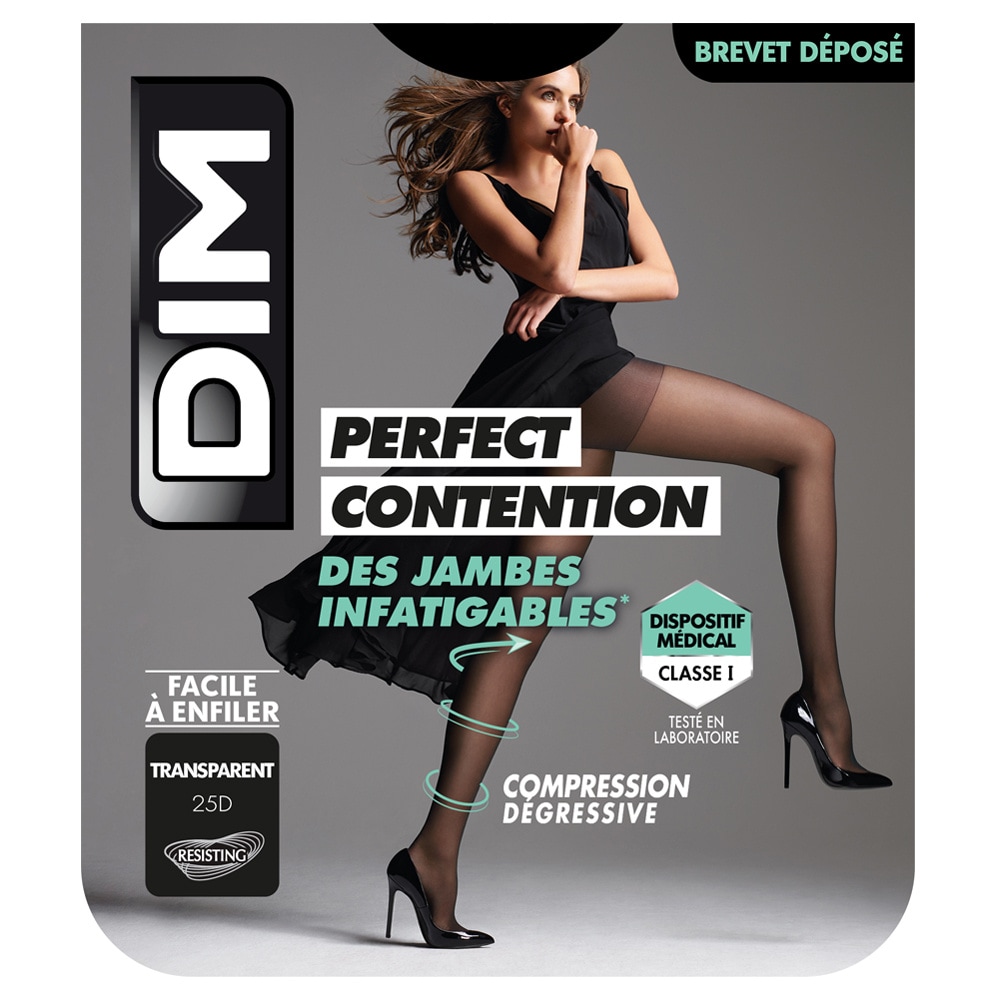 DIM Collant de Contention Transparent Collant