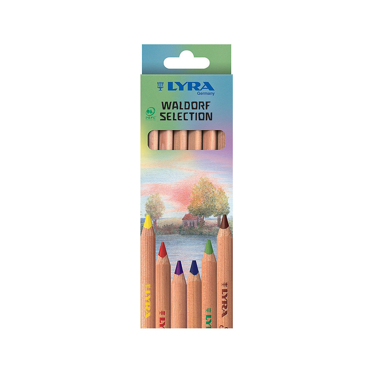 Buntstifte Super Ferby WALDORF Selection, 6 Farben
