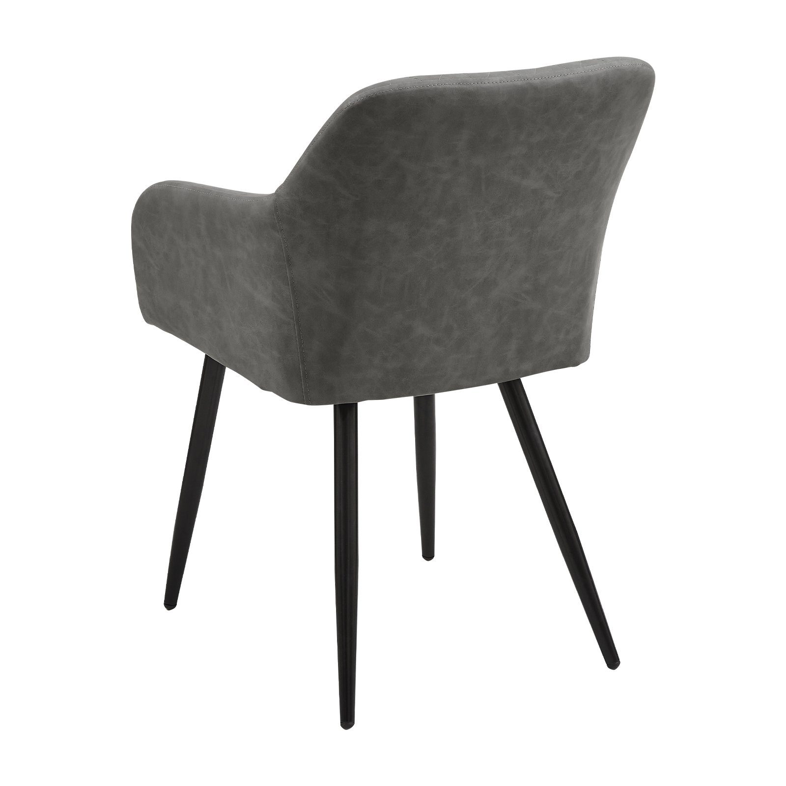 CLIPOP Esszimmerstuhl Küchenstühle Kunstlederstühle (2er Set), Polsterstühle Sessel mit Rückenlehne