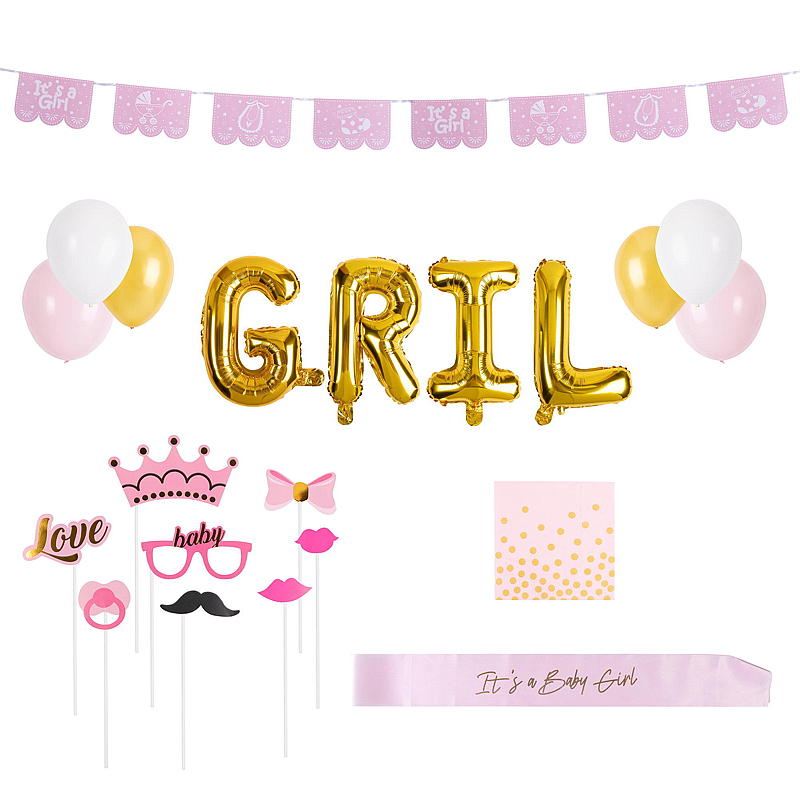 Giform Babyshower partysett rosa