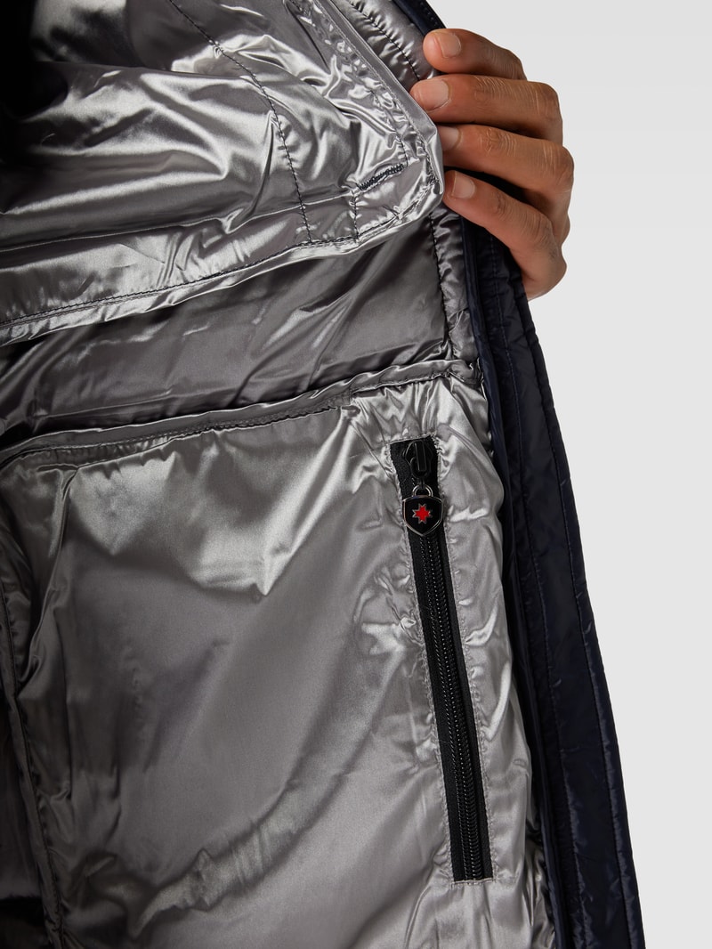 Funktionsjacke mit Steppnähten Modell 'BLACKJACK' in marineblau