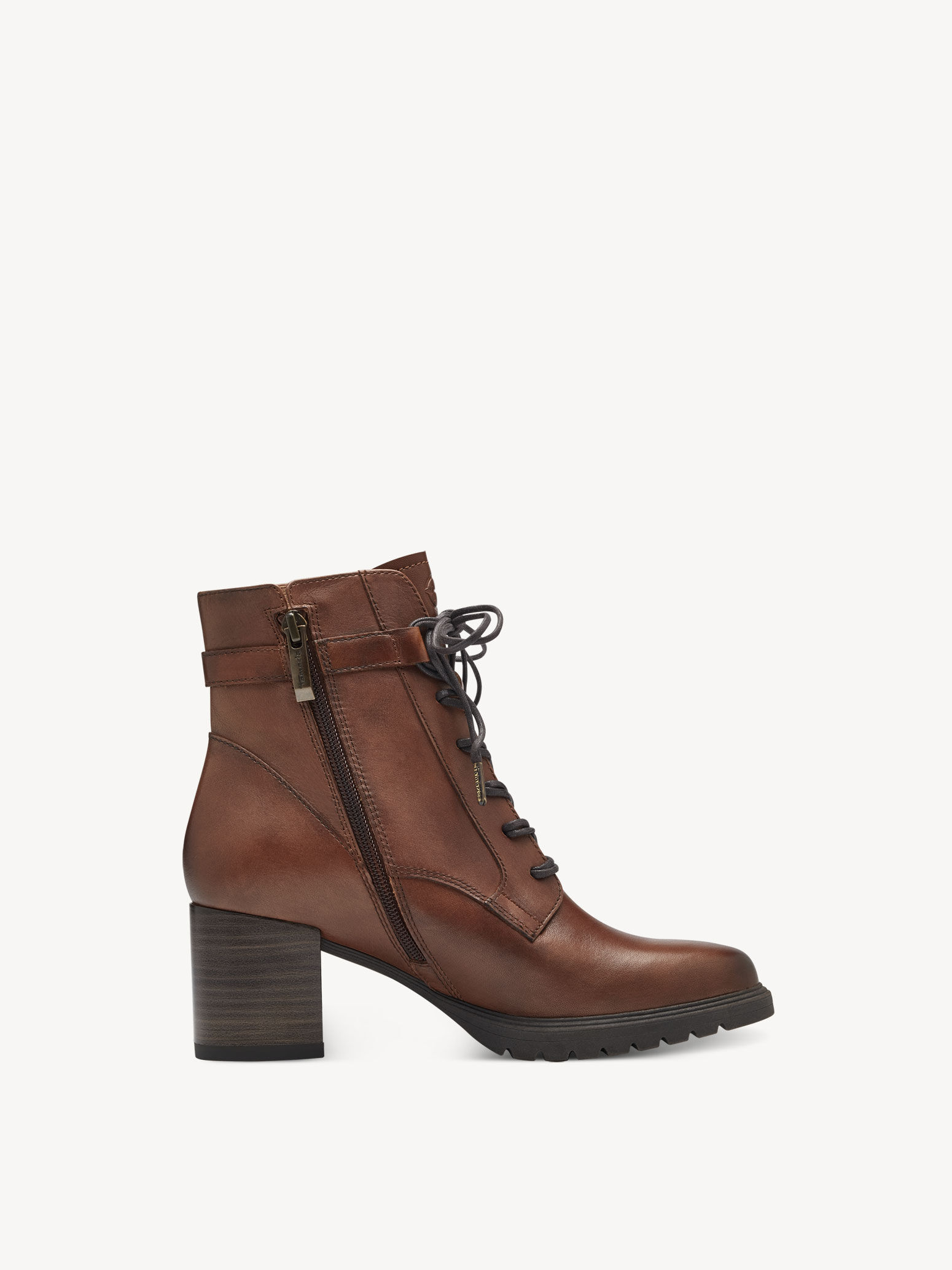 Bottine en cuir - marron