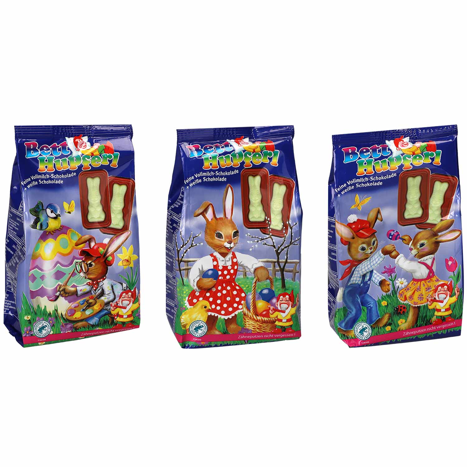 Lolly Choc Company Betthupferl Vollmilch mit weißer Schokolade 12x12,5g