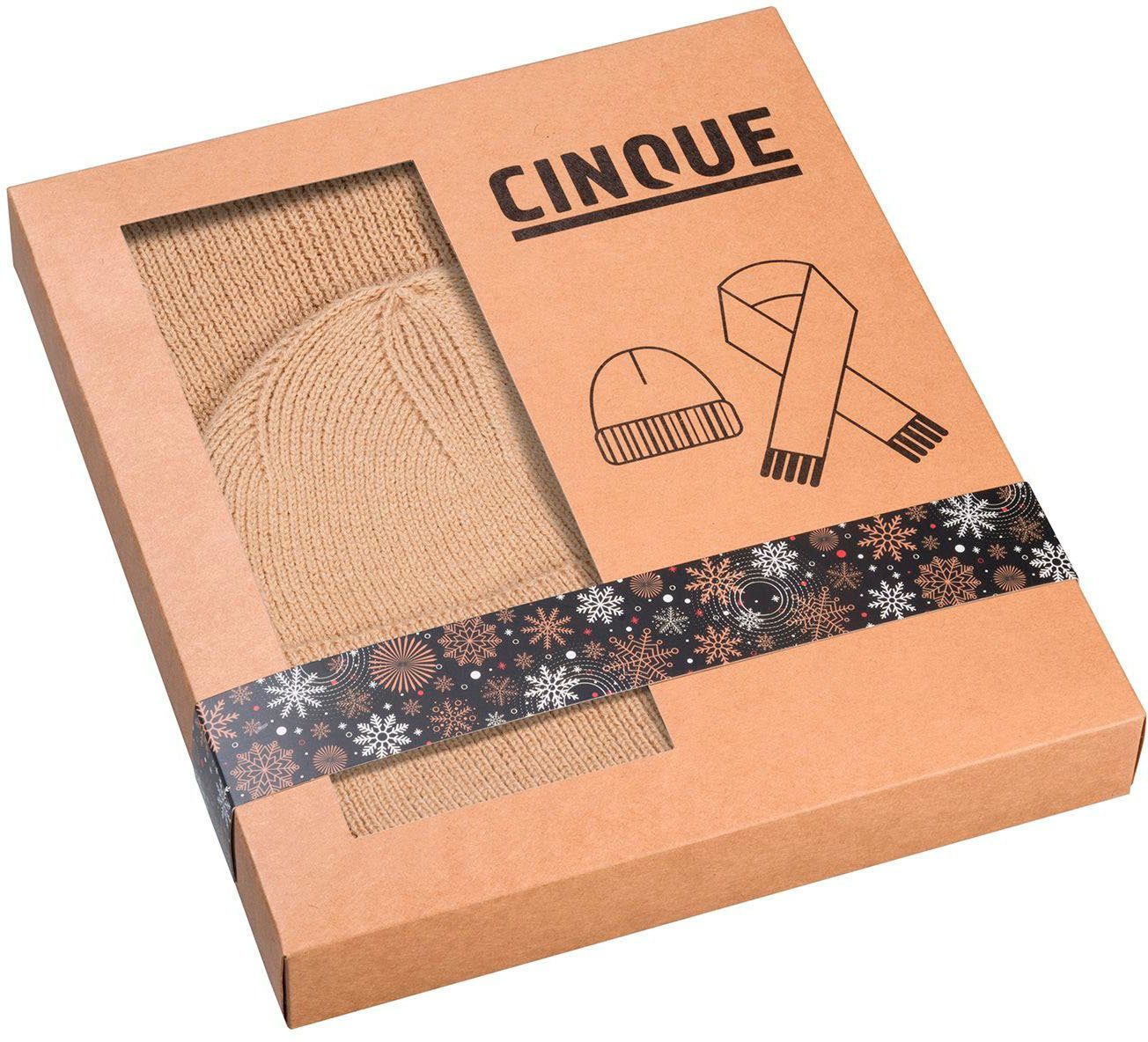Cinque Strickschal, (Set, 2-St), Mütze & Schal in Geschenkbox, Weihnachtsgeschenk