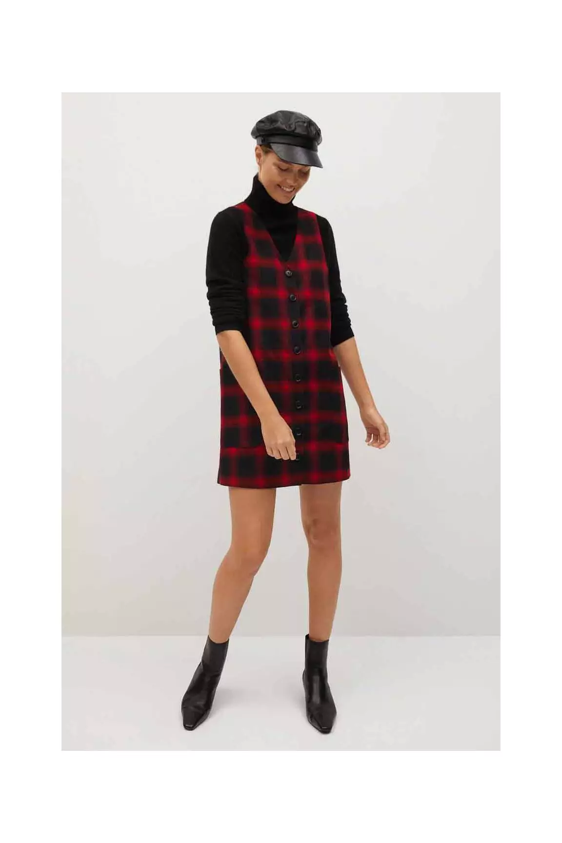 Mango Robes Mi Longues Femme couleur rouge