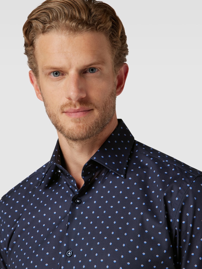 Regular-Fit Business-Hemd mit Kentkragen Modell 'Joe' in bleu