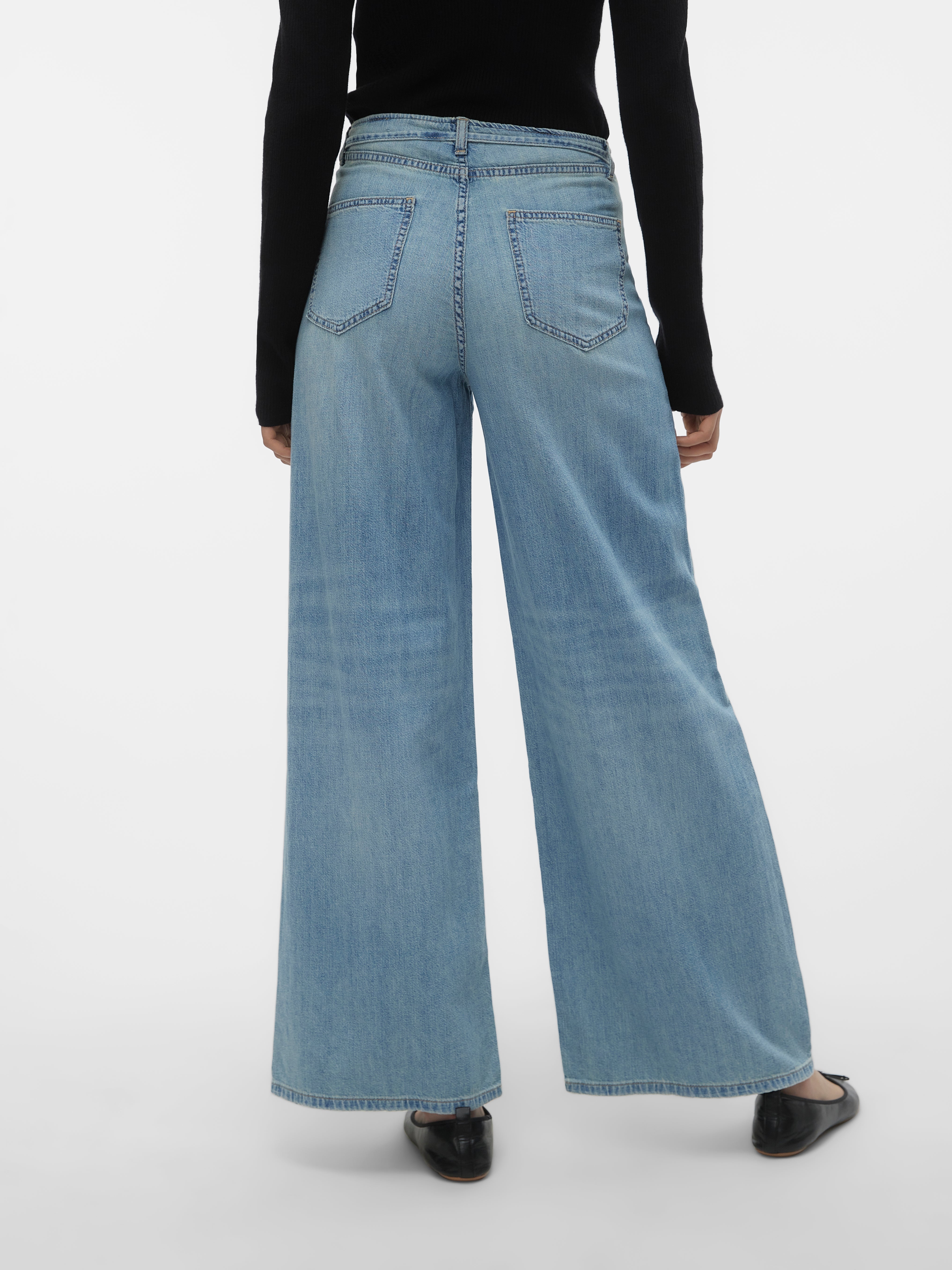 VMANNET Mid Rise Weit geschnitten Jeans