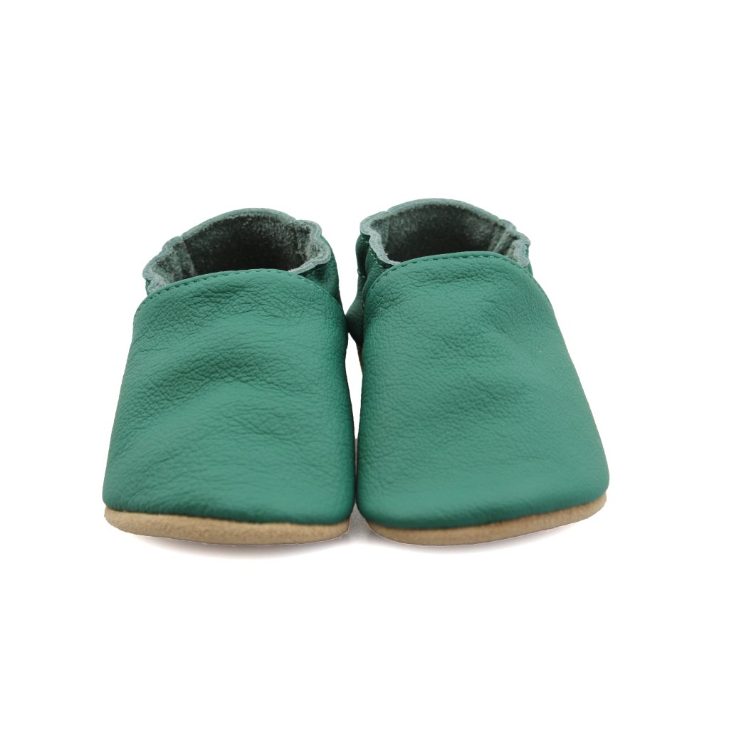baBice Dark Green grüne Krabbelschuhe