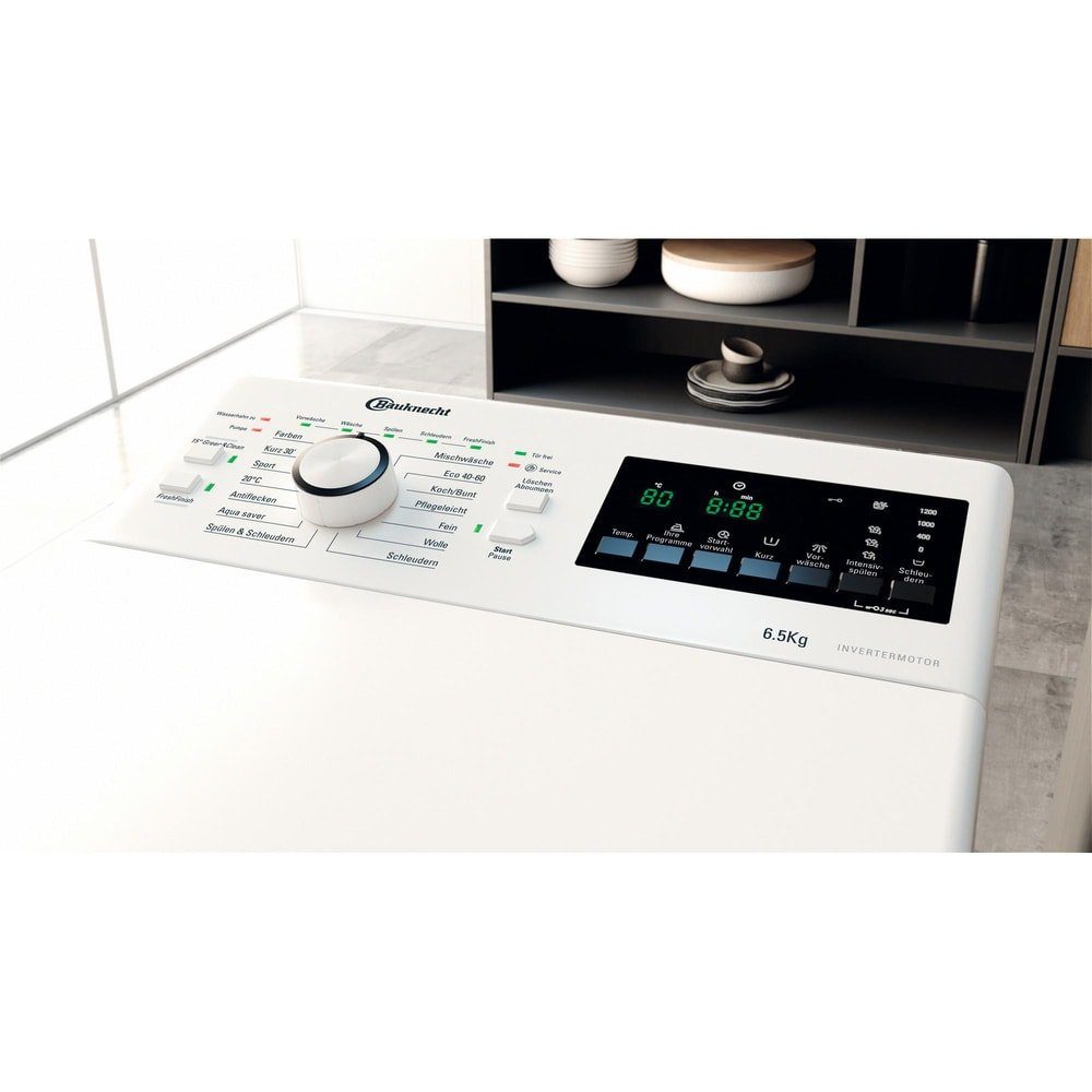 BAUKNECHT Waschmaschine Toplader Toplader freistehend 6,5kg EEK: C WMT Pro Eco 6523 C