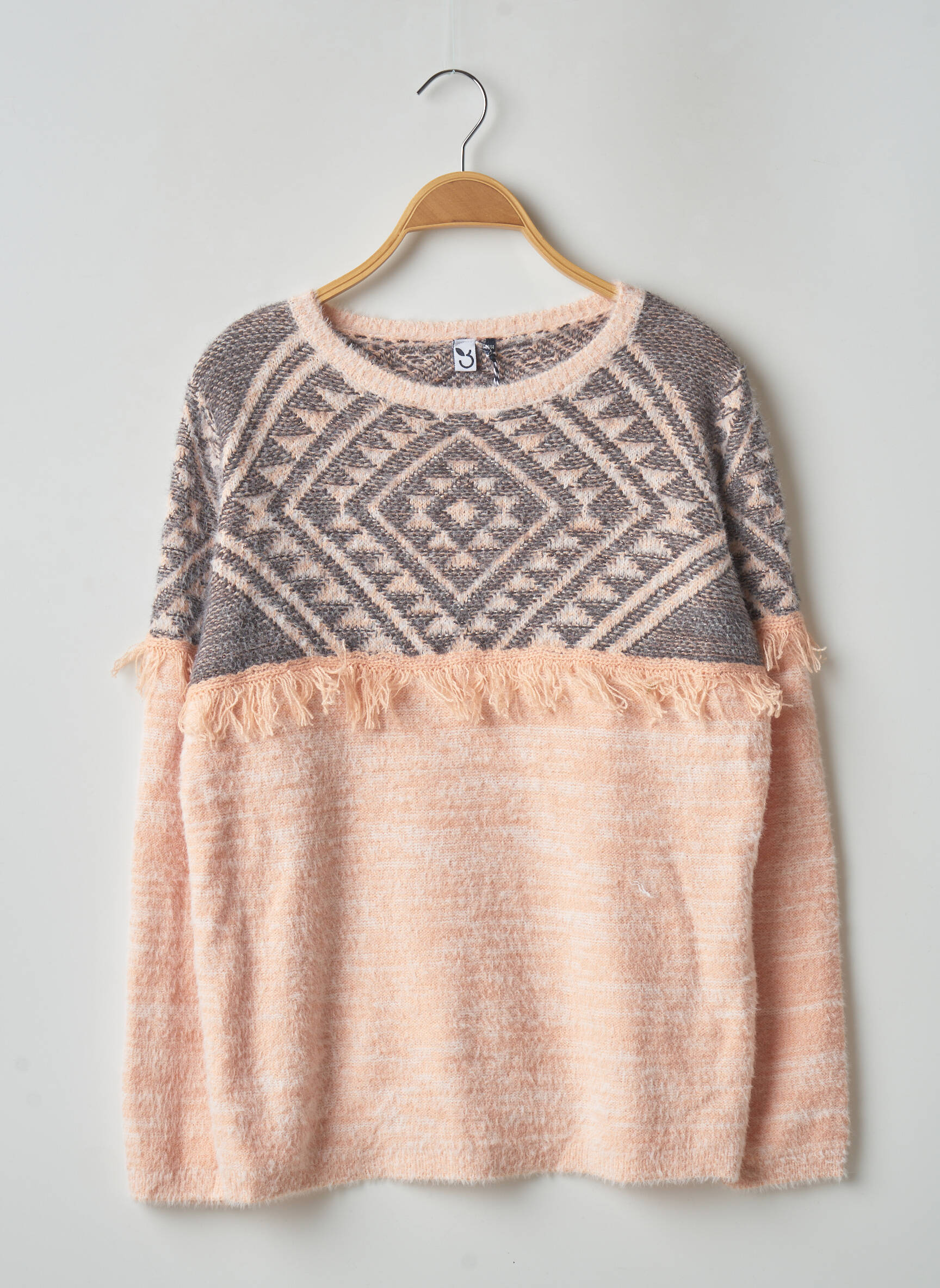 3 Pommes Pulls Fille couleur beige