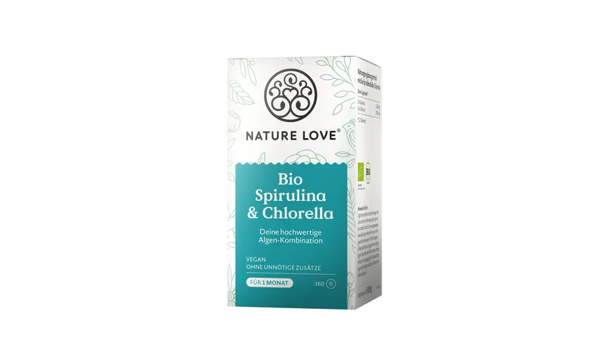 NATURE LOVE Bio Spirulina & Chlorella 180 g