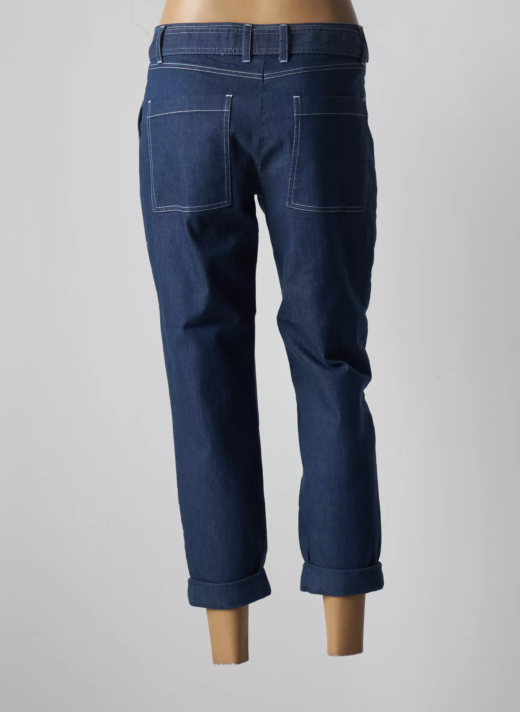Airfield Pantalon7 8 Femme couleur bleu