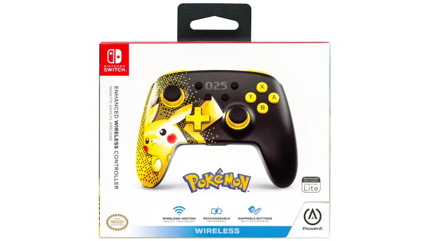 Nintendo Switch Pokémon Pikachu #025 wireless Controller
