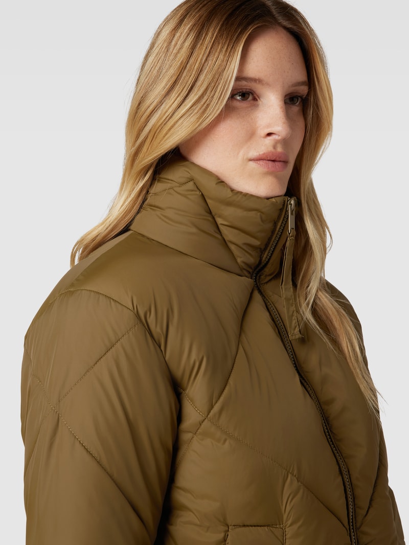Steppjacke mit Stehkragen Modell 'Bomina' in khaki