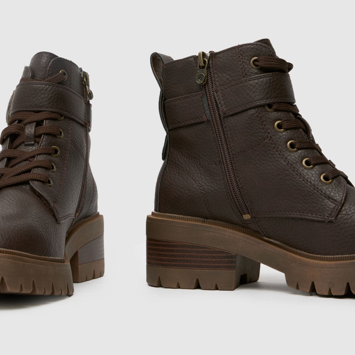 Blowfish Malibu – Mörkbruna jaggerboots