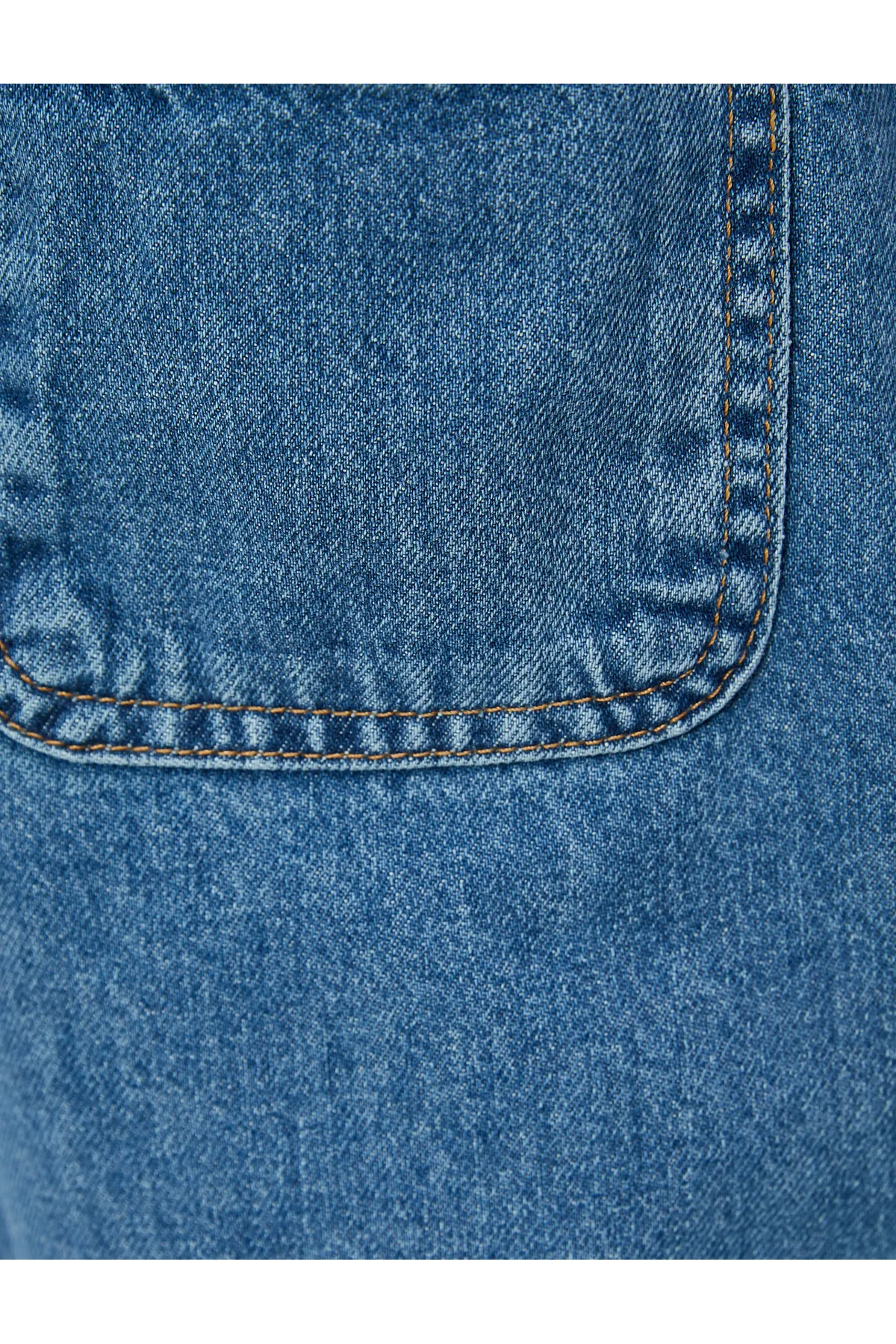 Koton  Jeans mit elastischem Bund, hohe Taille – Baggy-Jeans