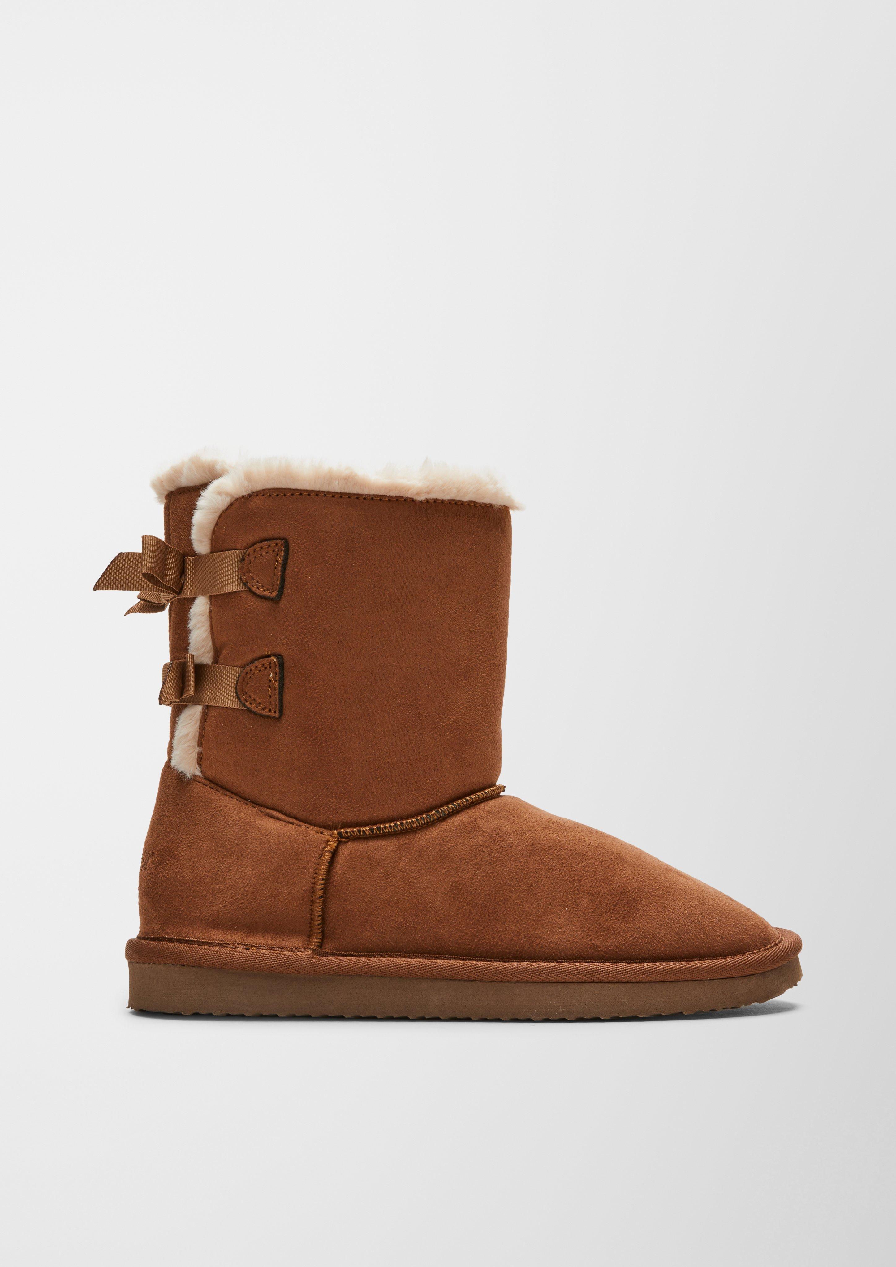 Gefütterte Velours-Stiefel  6006644-305