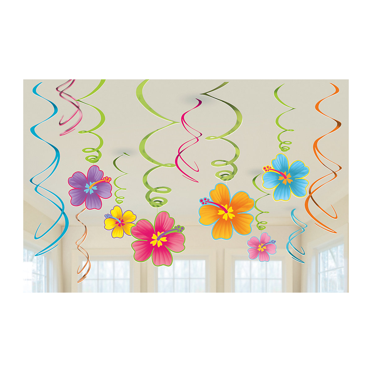 Dekospiralensetset Hawaiian, 12 Stück
