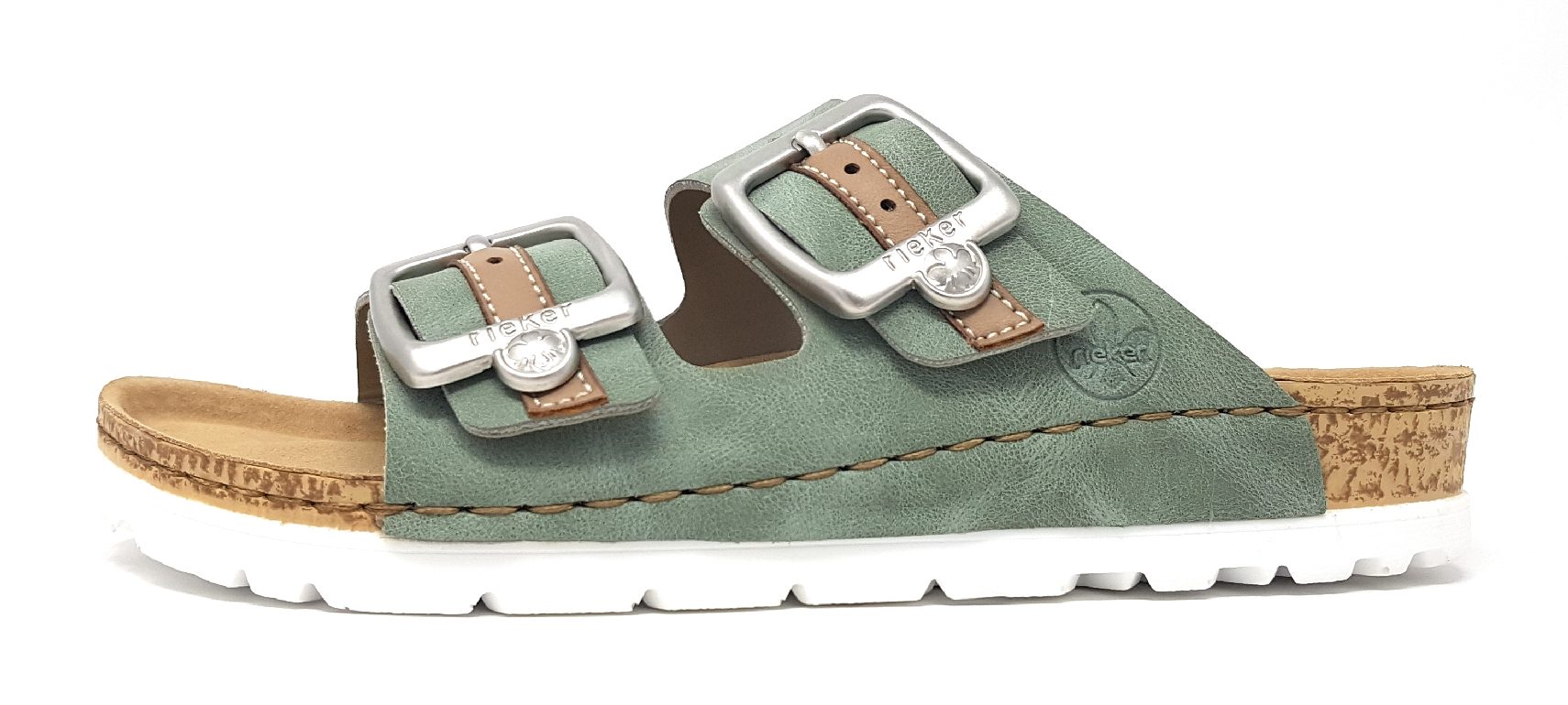 Rieker Dollaro 69850-52 Grün 52 mint/beige