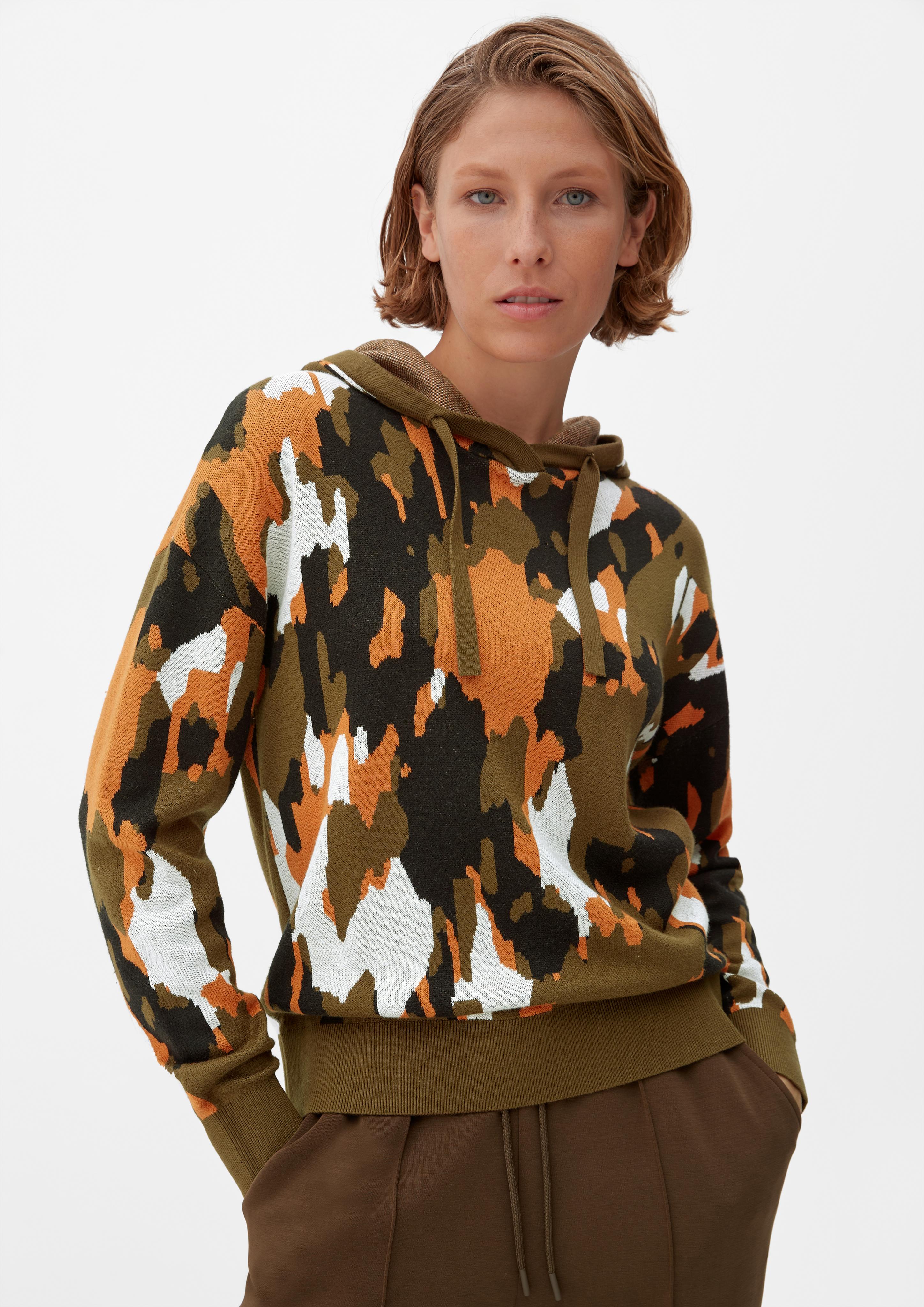 Kapuzenpullover aus Viskosemix  2121108-77X0