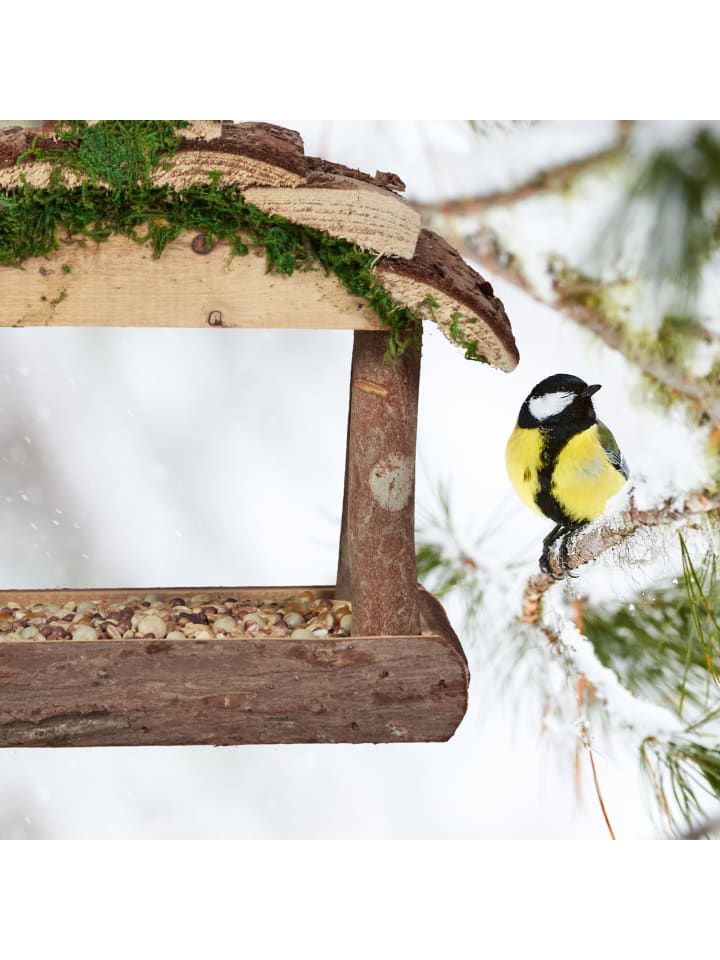 relaxdays Vogelfutterhaus in Natur günstig kaufen onesize