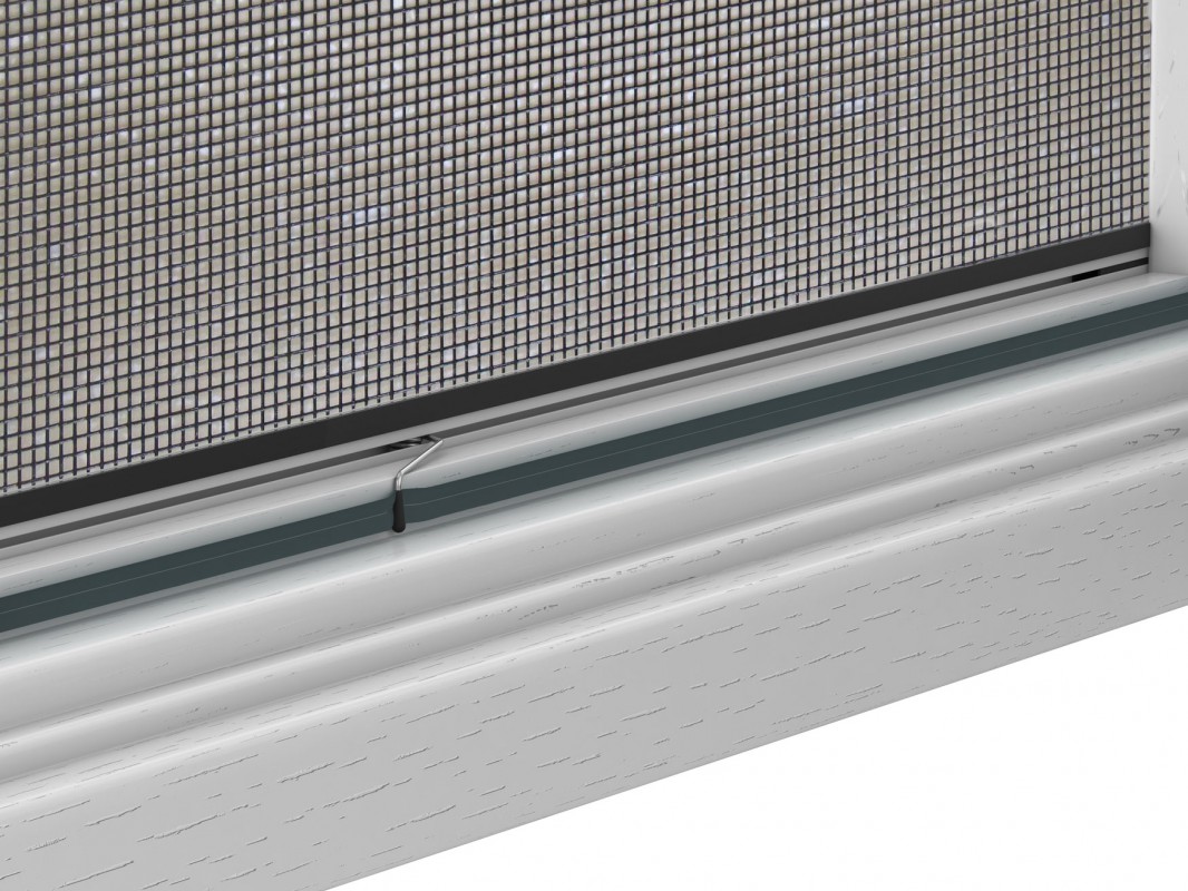 Hecht Aluminium Fliegengitterbausatz für Fenster SLIM, 130x150cm Anthrazit