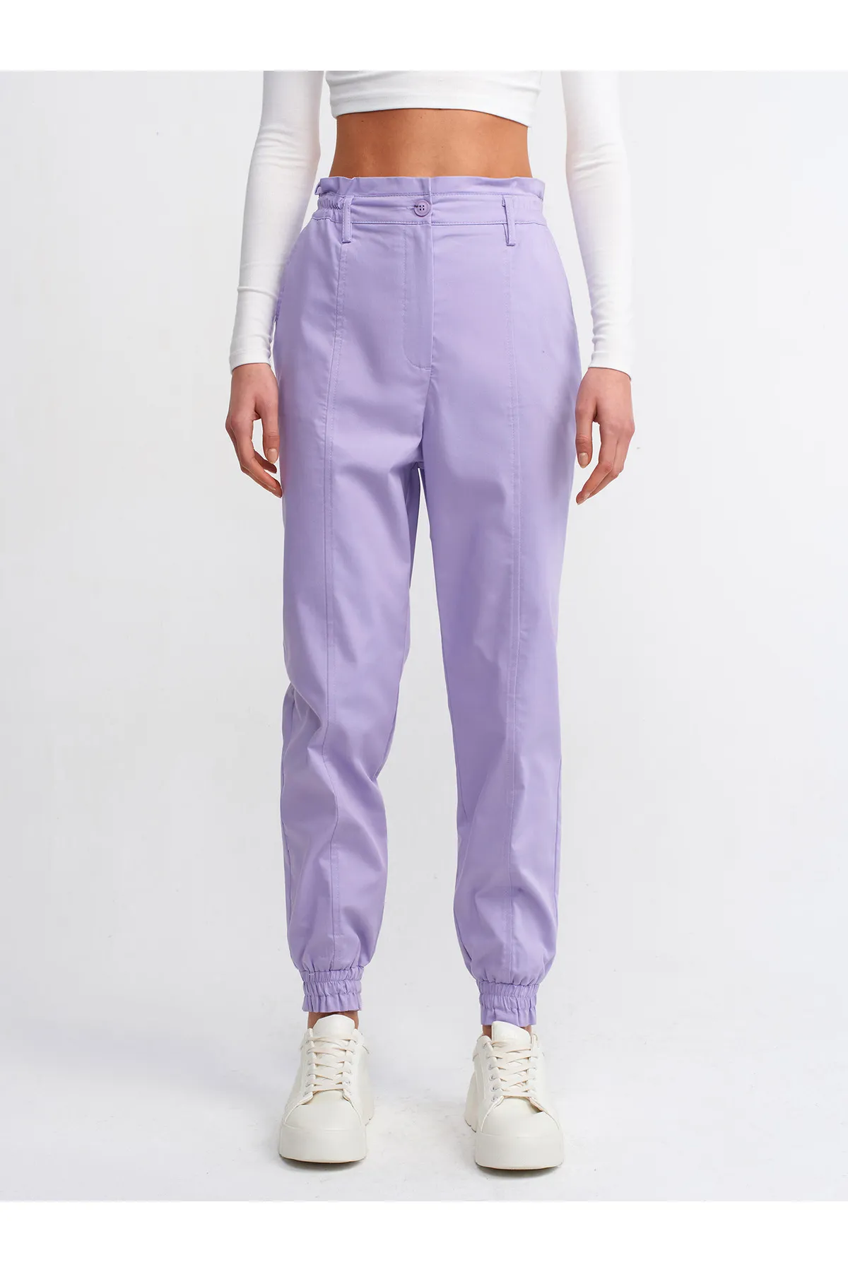 Dilvin  71107 Cupped Jogginghose-Flieder
