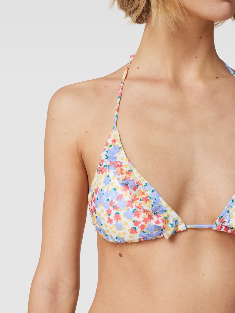 Bikini-Oberteil mit Rüschen Modell 'Oline Bel Frill' in offwhite